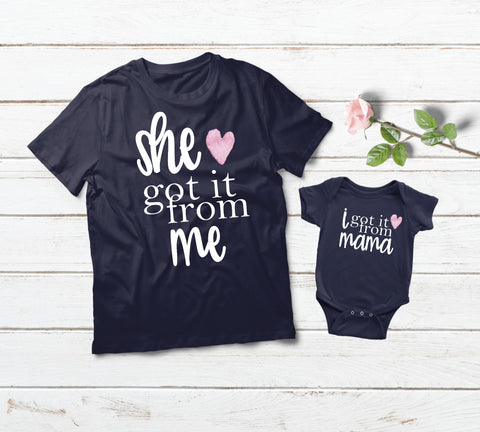 Mom and Baby Matching Outfits Got it from Mama