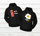 Matching Couples Hoodies Bacon and Eggs Sweatshirt
