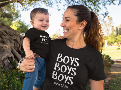 Mom and Son Matching Outfits Mama's Boy Shirt