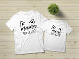 Mom and Baby Matching Outfits Cat Mama and Mini