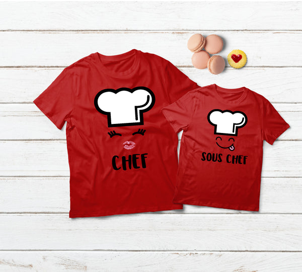 Mom and Baby Matching Outfits Chef and Sous Chef