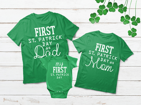 Matching Family Shirts First St Patrick Day