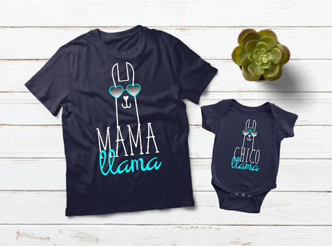 Mom and Son Matching Outfits Mama Llama Chico Llama