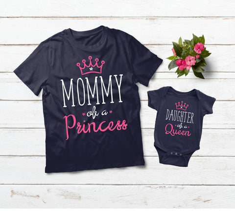 Mom and Baby Matching Outfits Queen and Princess