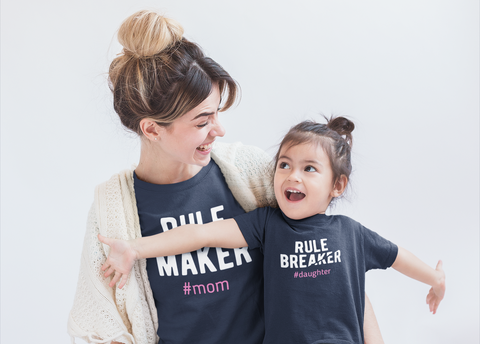 Mommy and Me Matching Outfits Rule Maker Rule Breaker