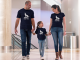 Matching Family Shirts Mom Dad Son Matching Outfits Wolf Pack - Navy