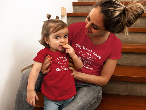 Aunt and Niece Shirts Funny Chocolate Aunt Gift