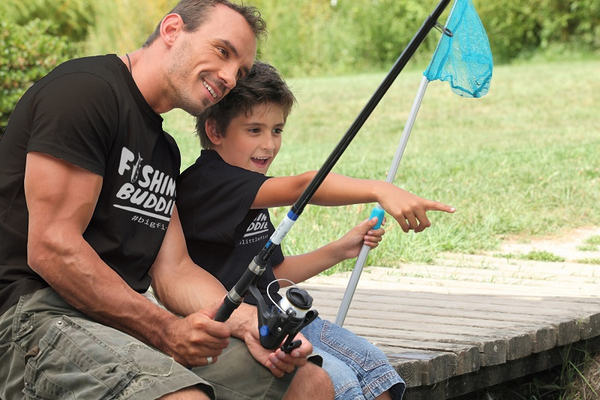Father Son Matching Shirts Fishing Buddies Fisherman Daddy And Me