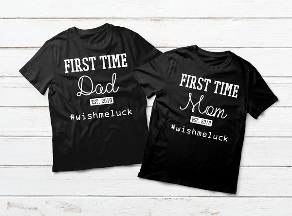New Dad and Mom Gift Couples Shirts for New Parents