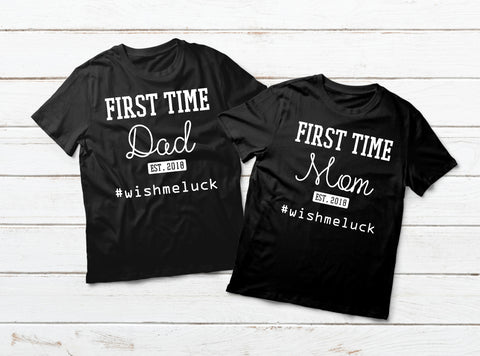 New Dad and Mom Gift Couples Shirts for New Parents