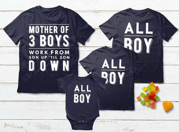Mom and Son Matching Outfits Mother of 3 Boys