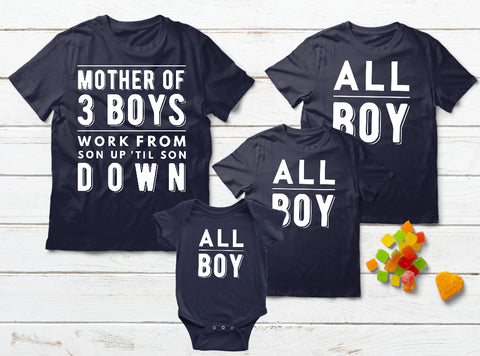 Mom and Son Matching Outfits Mother of 3 Boys