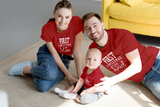 Baby First Christmas Family Outfits Dad Mom Son Daughter Matching Shirts