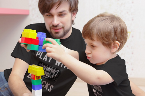 Mechanic Dad and Son Shirts I Still Play with Blocks