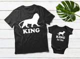 King Father Son Shirts King to Be Matching Gift
