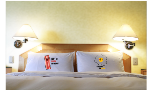Couple Pillow Case Bacon and Egg Funny Matching Pillowcases
