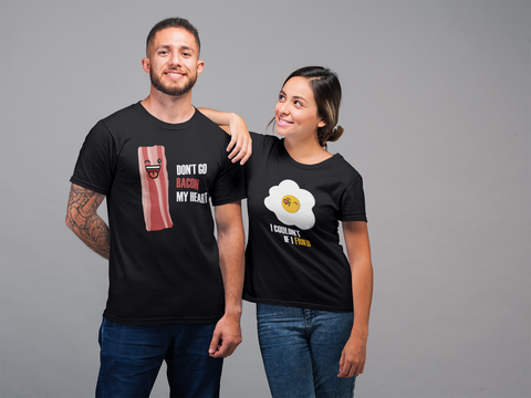 Couples Matching Shirts Bacon and Egg Funny Gift