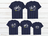 Cycling Family Outfit Bicycle Mom Dad Son Daughter Matching Shirts
