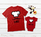 Father Son Shirts Matching Chef and Sous Chef Dad and Boy Gift