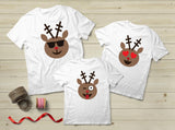 Rudolph Emoji Matching Family Outfit shirts Christmas Gifts