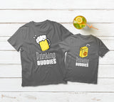 Father Son Matching Shirts Drinking Buddies