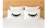 Lashes Pillowcases Eye Lash Matching Pillow Cover for Couple