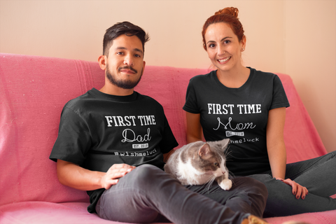 New Dad and Mom Gift Couples Shirts for New Parents