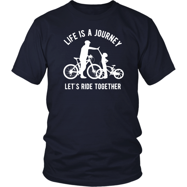 Father Son Shirts Bicycle Let's Ride Together -Dad