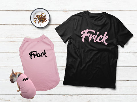 Frick and Frack T Shirt for Dog and Owner Dog  Lover
