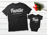 Aunt and Baby Matching Outfits Funtie Definition Nephew Niece Shirts