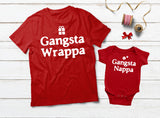 Gangsta Wrapper Gangsta Napper Mommy and Me Outfits Christmas