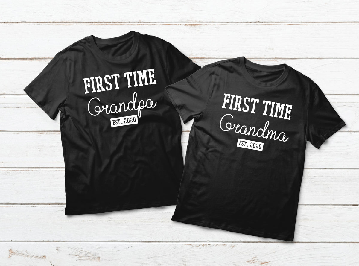 New Grandparents Gift Grandma and Grandpa Matching Shirts – Matchizz