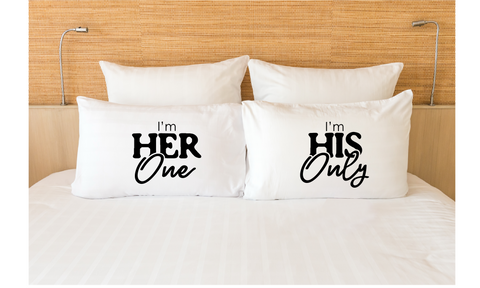 Couples Pillowcases One and Only Love Gift