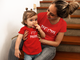 Mommy and Me Outfits I Love Mom Valentine Shirts