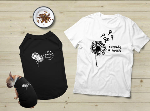 T Shirt for Dog Mom Gift I Made a Wish Dog Lover Gift
