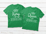 Couples Shirts Queen and King of Shenanigan St Patricks Outfits