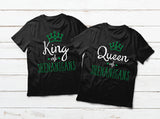 Couples Shirts Queen and King of Shenanigan St Patricks Outfits