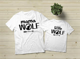 Mommy and Me Outfits Mama Wolf Shirt Mother and Son