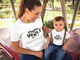 Mommy and Me Outfits Mama Wolf Shirt Mother and Son