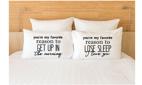 Couple Gifts Pillowcases Matching My Favorite Reason