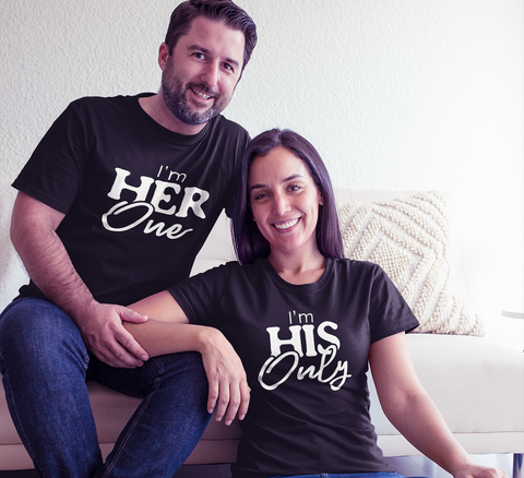 Couples Shirts His and Hers Matching Outfits One and Only Quote