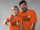 Halloween Couples T Shirts Too Drunk