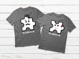 Couples Shirts You Complete Me Funny Puzzle His And Hers Shirts