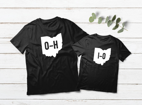 Ohio State Shirts Matching Outfits HO IO Toddler Black