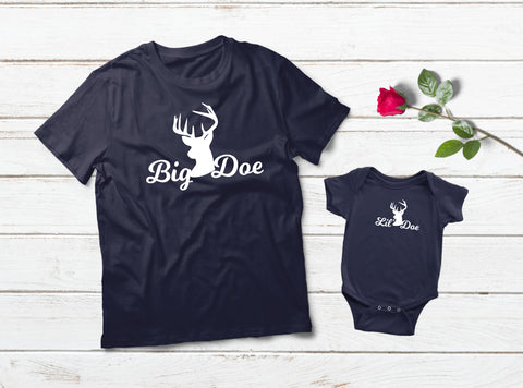 Mom and Baby Matching Outfits Big Little Doe Christmas Gifts