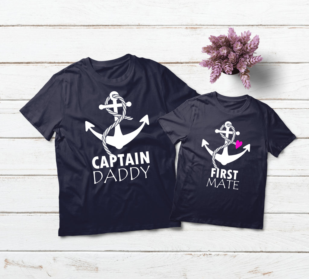 Father Daughter Shirts Captain and First Mate Cruise Daddy Daughter Gi ...