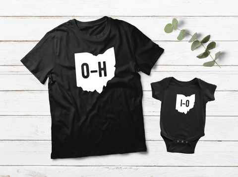 Ohio State Shirts Matching Outfits HO IO Father and Son Apparel