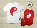 Yin and Yang T Shirt for a Dog Lover Gift Dog and Owner
