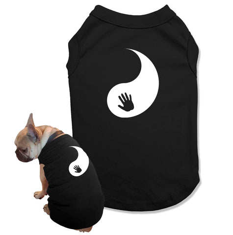 Yin and Yang Matching Dog and Owner Shirts