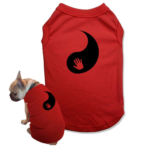 Yin and Yang T Shirt for a Dog Lover Gift Dog and Owner